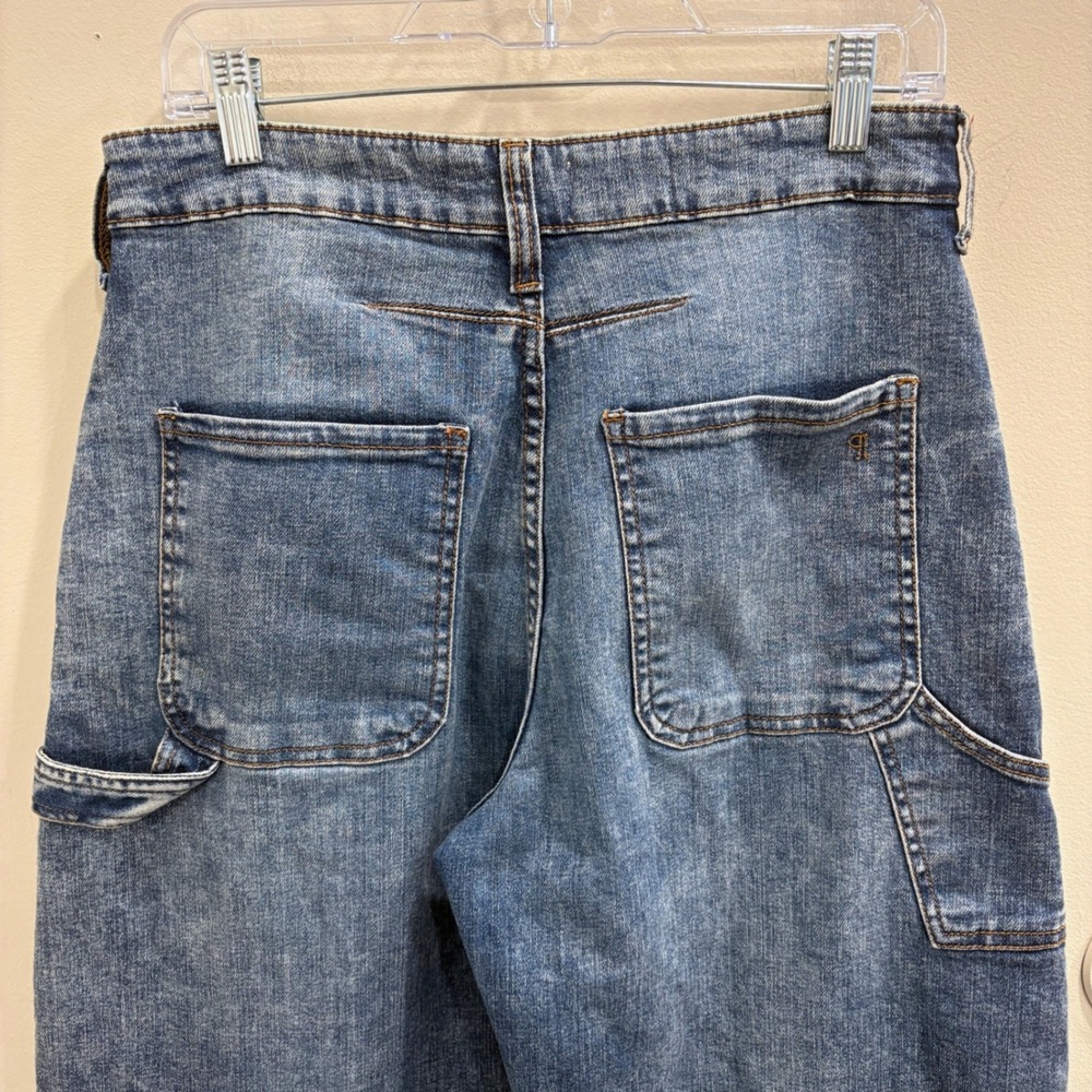 Pilcro Kayden High-Rise Carpenter Barrel Jeans Medium Wash 27 Workwear Utility - Picture 7 of 8